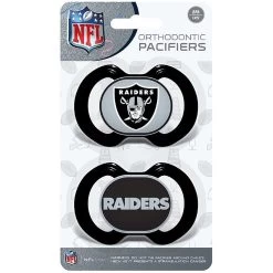 LAS VEGAS RAIDERS PACIFIER 2 PACK