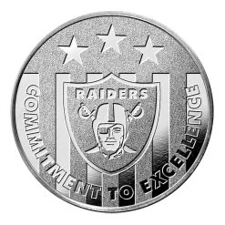 HPD LAS VEGAS RAIDERS SILVER MINT COIN -Jersey Series 0c547542606523010000a