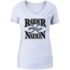 NEW ERA WOMENS RAIDER NATION V-NECK TEE -Jersey Series 0c7cb8342001224402