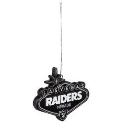 Evergreen LAS VEGAS RAIDERS SIGN ORNAMENT