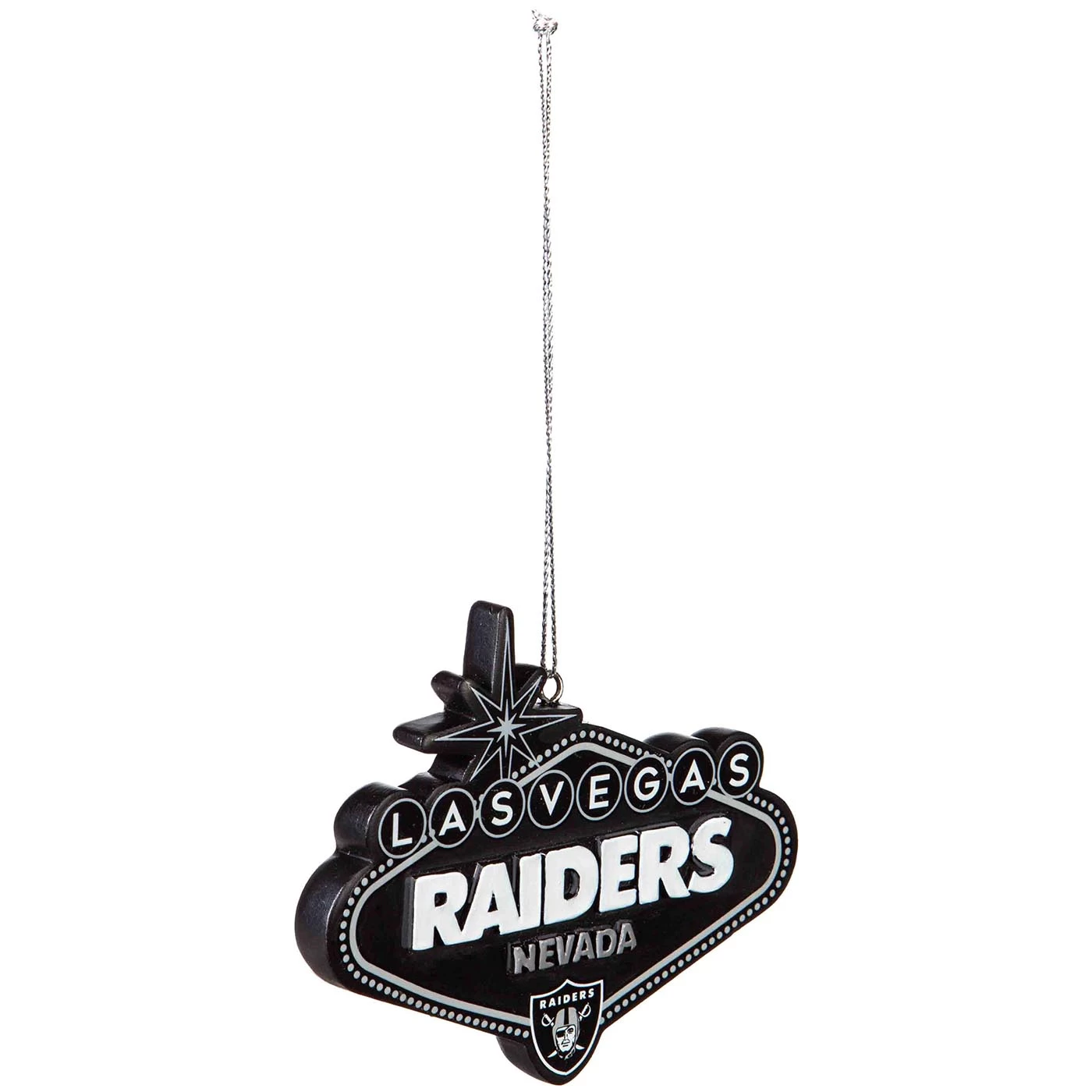 Evergreen LAS VEGAS RAIDERS SIGN ORNAMENT 3 Evergreen LAS VEGAS RAIDERS SIGN ORNAMENT