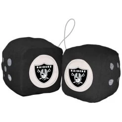 LAS VEGAS RAIDERS FUZZY DICE