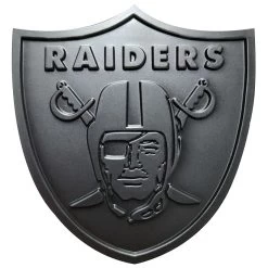 RAIDERS MATTE BLACK AUTO EMBLEM