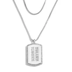 RAIDERS DOUBLE TAG RAIDER NATION NECKLACE -Jersey Series 5fe23226603323120000a