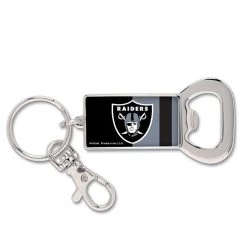 WinCraft RAIDERS RECTANGLE BOTTLE OPENER KEY RING