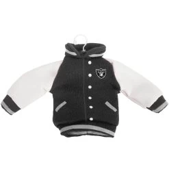 FOCO LAS VEGAS RAIDERS FABRIC VARSITY JACKET ORNAMENT