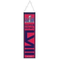 WinCraft SUPER BOWL LVIII 8 X 32 WOOL BANNER