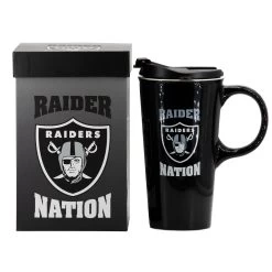 Evergreen RAIDER NATION 17OZ TRAVEL MUG GIFT BOX