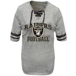 Profile RAIDERS WOMENS PLUS LACE UP YARN TEE