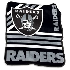 RAIDERS 50X60 RASCHEL THROW