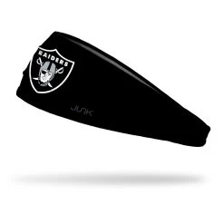 LAS VEGAS RAIDERS BLACK LOGO HEADBAND