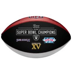 Wilson RAIDERS 3X SUPER BOWL CHAMPIONS FOOTBALL