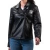 WOMENS PIRATE FAUX LEATHER JACKET -Jersey Series bfbaf2682002231201