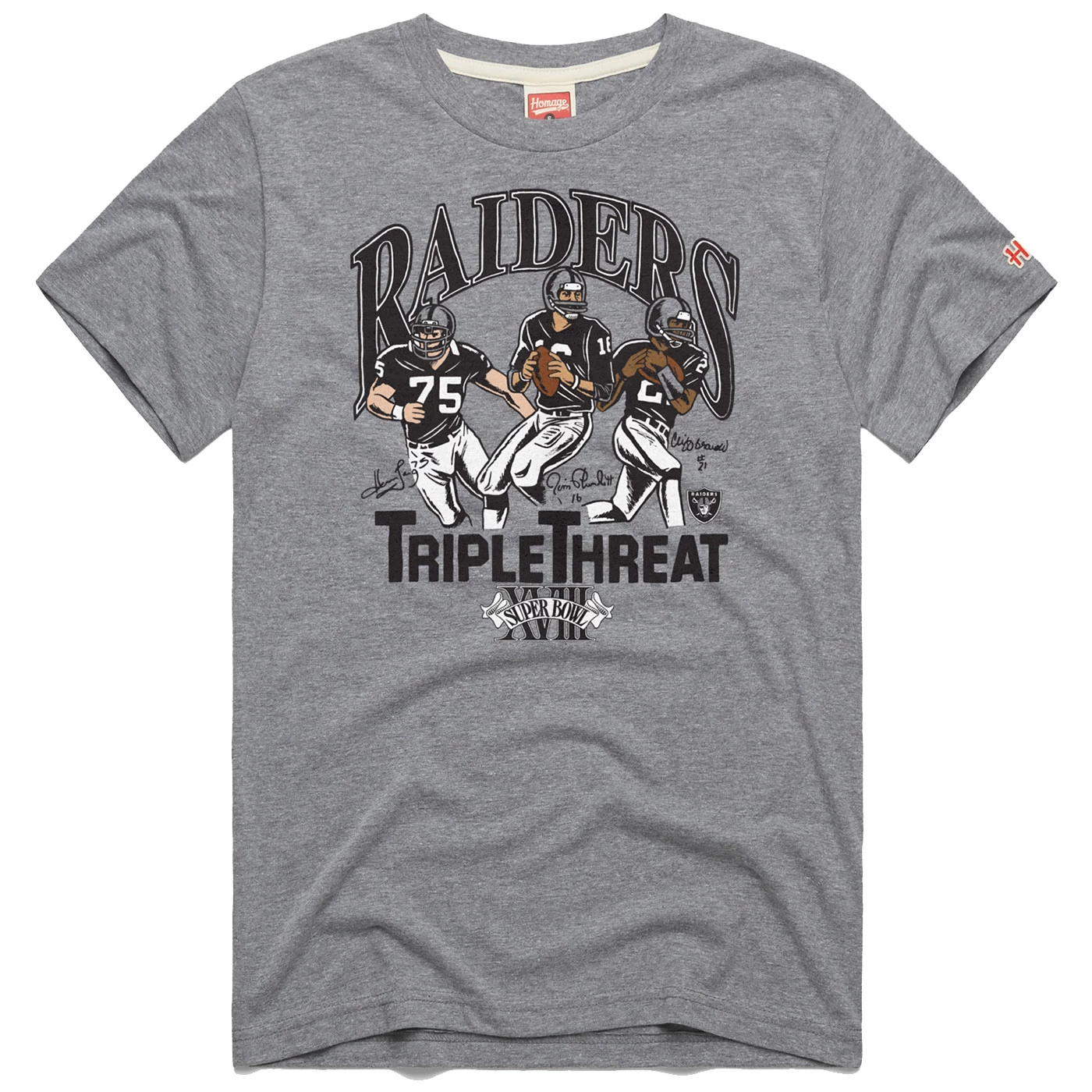 SUPER BOWL XVIII TRIPLE THREAT TEE 3 SUPER BOWL XVIII TRIPLE THREAT TEE