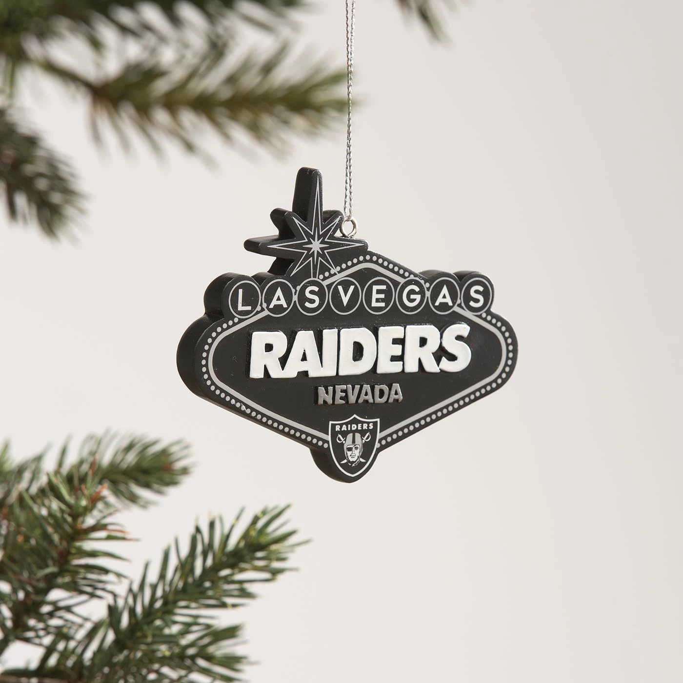 Evergreen LAS VEGAS RAIDERS SIGN ORNAMENT 5 Evergreen LAS VEGAS RAIDERS SIGN ORNAMENT - Image 3