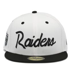NEW ERA 59FIFTY RAIDERS 2T SCRIPT CAP -Jersey Series eb914e175038238800b