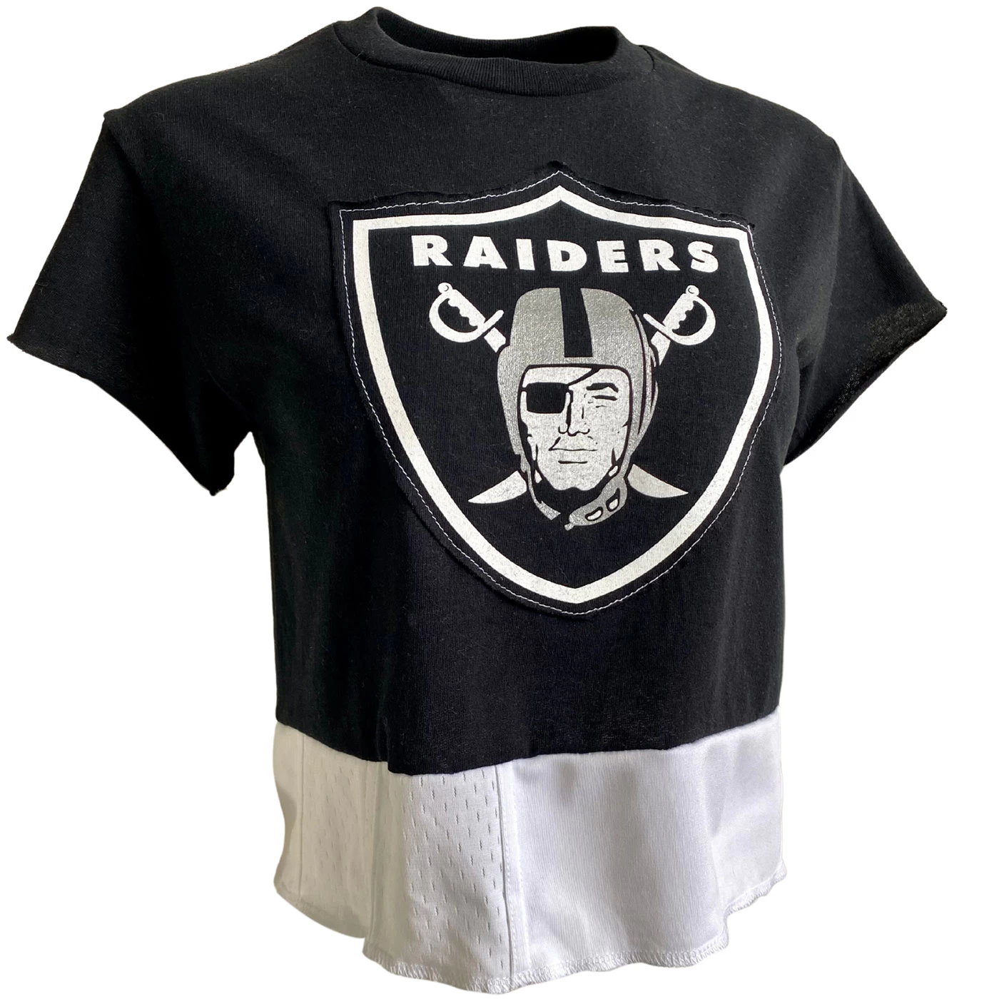 RAIDERS UNISEX OVERSIZED SHIELD TEE 3 RAIDERS UNISEX OVERSIZED SHIELD TEE