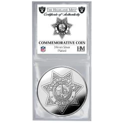 LVMPD LAS VEGAS RAIDERS SILVER MINT COIN