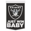 WinCraft RAIDERS JUST WIN BABY 24x38 WOOL BANNER 2 WinCraft RAIDERS JUST WIN BABY 24x38 WOOL BANNER -Jersey Series f5dc0925605723020100