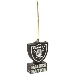 Evergreen RAIDER NATION MASCOT STATUE ORNAMENT