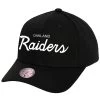 MITCHELL & NESS OAKLAND RAIDERS PRO CROWN SCRIPT CAP -Jersey Series f997f12d503823740100