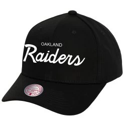 MITCHELL & NESS OAKLAND RAIDERS PRO CROWN SCRIPT CAP